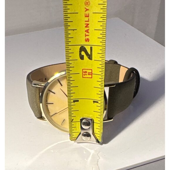 Lucky Brand Watch Womens Leather Strap Analog Watch Gold Dial Gift Box Like New - Picture 4 of 8